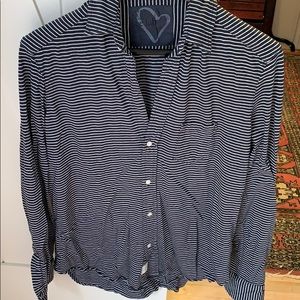 Great button down cotton T Frank & Eileen.
